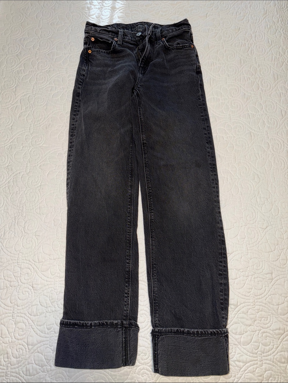 American Eagle Black Women's Wide-Leg Jeans